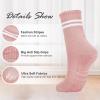 imageAmerican Trends Pilates Socks with Grips for Women Yoga Socks Barre Socks Non Slip Socks5 Pairslight Blue Light Purple Light Green Pink White