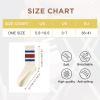imageAmerican Trends Womens Striped Socks Retro Crew Socks Women Slouchy Athletic Calf Tube Socks2packblue Red Stripe