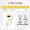 imageAmerican Trends Womens Striped Socks Retro Crew Socks Women Slouchy Athletic Calf Tube Socks2packyellow Black Stripe
