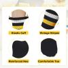 imageAmerican Trends Womens Striped Socks Retro Crew Socks Women Slouchy Athletic Calf Tube Socks5pack3white2black