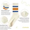 imageAmerican Trends Womens Striped Socks Retro Crew Socks Women Slouchy Athletic Calf Tube SocksMulticolor41