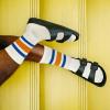 imageAmerican Trends Womens Striped Socks Retro Crew Socks Women Slouchy Athletic Calf Tube SocksMulticolor41