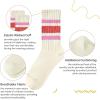 imageAmerican Trends Womens Striped Socks Retro Crew Socks Women Slouchy Athletic Calf Tube SocksMulticolor43