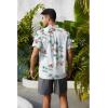 imageHawaiian Shirt for Men Button Down Short Sleeve Casual Beach Shirt Summer Wear Stylish Tropical Print Shirts1 A01 White With Palm Trees