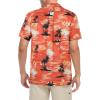 imageHawaiian Shirt for Men Button Down Short Sleeve Casual Beach Shirt Summer Wear Stylish Tropical Print Shirts1 Palm Trees Orange