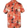 imageHawaiian Shirt for Men Button Down Short Sleeve Casual Beach Shirt Summer Wear Stylish Tropical Print Shirts1 Palm Trees Orange