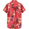 imageHawaiian Shirt for Men Button Down Short Sleeve Casual Beach Shirt Summer Wear Stylish Tropical Print Shirts1 Palm Trees Red