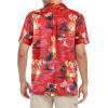imageHawaiian Shirt for Men Button Down Short Sleeve Casual Beach Shirt Summer Wear Stylish Tropical Print Shirts1 Palm Trees Red