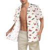 imageHawaiian Shirt for Men Button Down Short Sleeve Casual Beach Shirt Summer Wear Stylish Tropical Print Shirts3 Cinco De Mayo