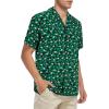 imageHawaiian Shirt for Men Button Down Short Sleeve Casual Beach Shirt Summer Wear Stylish Tropical Print Shirts3 Clover