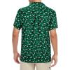 imageHawaiian Shirt for Men Button Down Short Sleeve Casual Beach Shirt Summer Wear Stylish Tropical Print Shirts3 Clover