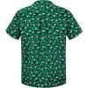 imageHawaiian Shirt for Men Button Down Short Sleeve Casual Beach Shirt Summer Wear Stylish Tropical Print Shirts3 Clover