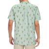 imageHawaiian Shirt for Men Button Down Short Sleeve Casual Beach Shirt Summer Wear Stylish Tropical Print Shirts3 Clover Men