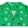 imageHawaiian Shirt for Men Button Down Short Sleeve Casual Beach Shirt Summer Wear Stylish Tropical Print Shirts3 Green Beer