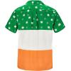 imageHawaiian Shirt for Men Button Down Short Sleeve Casual Beach Shirt Summer Wear Stylish Tropical Print Shirts3 Irish Flag