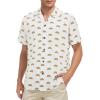 imageHawaiian Shirt for Men Button Down Short Sleeve Casual Beach Shirt Summer Wear Stylish Tropical Print Shirts3 Rainbow