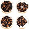 imageHawaiian Shirt for Men Button Down Short Sleeve Casual Beach Shirt Summer Wear Stylish Tropical Print Shirts5 Pumpkin Skull