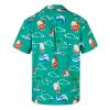 imageHawaiian Shirt for Men Button Down Short Sleeve Casual Beach Shirt Summer Wear Stylish Tropical Print Shirts6 Christmas Green