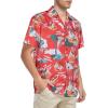 imageHawaiian Shirt for Men Button Down Short Sleeve Casual Beach Shirt Summer Wear Stylish Tropical Print Shirts6 Christmas Red