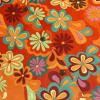 imageHawaiian Shirt for Men Button Down Short Sleeve Casual Beach Shirt Summer Wear Stylish Tropical Print Shirts70s Orange Flower