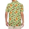 imageHawaiian Shirt for Men Button Down Short Sleeve Casual Beach Shirt Summer Wear Stylish Tropical Print ShirtsMexican Dinosaur