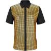 imageMens 70S Disco Outfits Sequin Shirt Short Sleeve Button Down Shirts Party Novelty Shirts Nightclub Christmas Prom CostumeGold Lattice