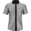 imageMens 70S Disco Outfits Sequin Shirt Short Sleeve Button Down Shirts Party Novelty Shirts Nightclub Christmas Prom CostumeSilver