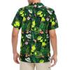 imageMens Hawaiian Shirt Floral Print Aloha Shirt Comfortable Novelty Button Down Shirts Casual Short Sleeve Beachwear for Men1 Alien