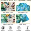imageMens Hawaiian Shirt Floral Print Aloha Shirt Comfortable Novelty Button Down Shirts Casual Short Sleeve Beachwear for Men1 Coconut Tree Cat