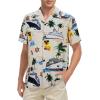 imageMens Hawaiian Shirt Floral Print Aloha Shirt Comfortable Novelty Button Down Shirts Casual Short Sleeve Beachwear for Men1 Cruise Duck