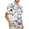 imageMens Hawaiian Shirt Floral Print Aloha Shirt Comfortable Novelty Button Down Shirts Casual Short Sleeve Beachwear for Men1 Dachshund