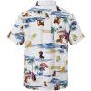 imageMens Hawaiian Shirt Floral Print Aloha Shirt Comfortable Novelty Button Down Shirts Casual Short Sleeve Beachwear for Men1 Dachshund