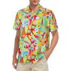 imageMens Hawaiian Shirt Floral Print Aloha Shirt Comfortable Novelty Button Down Shirts Casual Short Sleeve Beachwear for Men1 Flowery Parrot