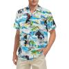imageMens Hawaiian Shirt Floral Print Aloha Shirt Comfortable Novelty Button Down Shirts Casual Short Sleeve Beachwear for Men1 Gorilla