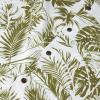 imageMens Hawaiian Shirt Floral Print Aloha Shirt Comfortable Novelty Button Down Shirts Casual Short Sleeve Beachwear for Men2 White Green Leaf
