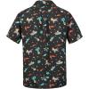imageMens Hawaiian Shirt Floral Print Aloha Shirt Comfortable Novelty Button Down Shirts Casual Short Sleeve Beachwear for Men3 Cinco De Mayo Black