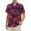imageMens Hawaiian Shirt Floral Print Aloha Shirt Comfortable Novelty Button Down Shirts Casual Short Sleeve Beachwear for Men3 Skull Neno