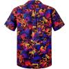imageMens Hawaiian Shirt Floral Print Aloha Shirt Comfortable Novelty Button Down Shirts Casual Short Sleeve Beachwear for Men3 Skull Neno
