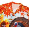 imageMens Hawaiian Shirt Floral Print Aloha Shirt Comfortable Novelty Button Down Shirts Casual Short Sleeve Beachwear for Men3 Turkey Painting