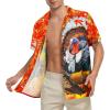imageMens Hawaiian Shirt Floral Print Aloha Shirt Comfortable Novelty Button Down Shirts Casual Short Sleeve Beachwear for Men3 Turkey Painting
