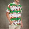 imageMens Hawaiian Shirt Floral Print Aloha Shirt Comfortable Novelty Button Down Shirts Casual Short Sleeve Beachwear for Men4 Christmas Stripe