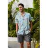 imageMens Hawaiian Shirt Floral Print Aloha Shirt Comfortable Novelty Button Down Shirts Casual Short Sleeve Beachwear for Men4 Ethnic Geometry