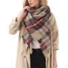 imageSweet Gifts for Women  Scarves for Women Gifts Plaid Blanket Scarf Trendy Tartan Scarves Oversized Wrap Shawl GiftColorful Red