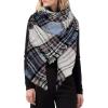 imageSweet Gifts for Women  Scarves for Women Gifts Plaid Blanket Scarf Trendy Tartan Scarves Oversized Wrap Shawl GiftLight Blue