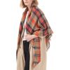 imageSweet Gifts for Women  Scarves for Women Gifts Plaid Blanket Scarf Trendy Tartan Scarves Oversized Wrap Shawl GiftOrange