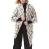 imageSweet Gifts for Women  Scarves for Women Gifts Plaid Blanket Scarf Trendy Tartan Scarves Oversized Wrap Shawl GiftWhite Black Plaid
