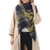 imageSweet Gifts for Women  Scarves for Women Gifts Plaid Blanket Scarf Trendy Tartan Scarves Oversized Wrap Shawl GiftYellow Navy