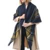imageSweet Gifts for Women  Scarves for Women Gifts Plaid Blanket Scarf Trendy Tartan Scarves Oversized Wrap Shawl GiftYellow Navy