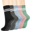 5 Pairs-black Dark Grey Light Blue Pink Light Green