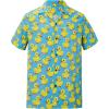 imageMens Hawaiian Shirt Floral Print Aloha Shirt Comfortable Novelty Button Down Shirts Casual Short Sleeve Beachwear for Men1 Blue Yellow Ducky